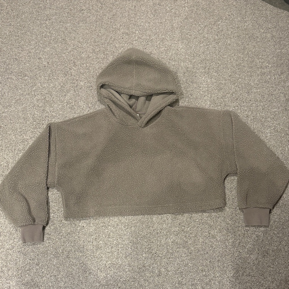 Sunday Best Fuzzy cropped hoodie